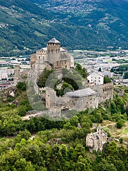Castle in Sion (Switzerland) photo