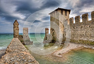 Castle of Sirmione, Italy.