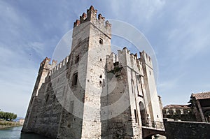 The castle of Sirmione on Lake Garda