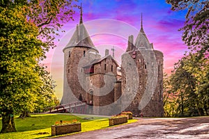 A castle in South Wales surrounded by a beautiful park.