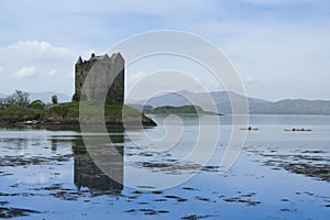 Castle stalker loch linnhe scottish highlands uk