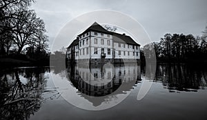 castle struenkede herne germany black and white