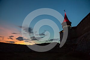 Castle at sunset