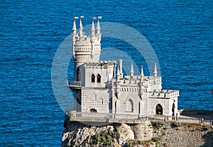 Castle Swallow`s Nest in the Black Sea, Crimea