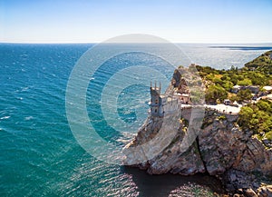 The castle Swallow's Nest on the rock in Crimea