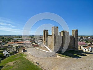 Castle of Sádaba in the autonomous community of Aragon, Spain