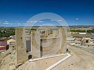 Castle of Sádaba in the autonomous community of Aragon, Spain