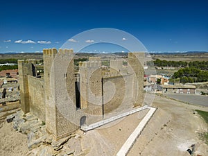 Castle of Sádaba in the autonomous community of Aragon, Spain