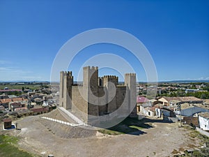 Castle of Sádaba in the autonomous community of Aragon, Spain