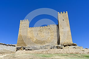 Castle of Sádaba in the autonomous community of Aragon, Spain