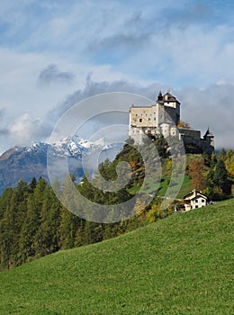 Castle Tarasp And Forest