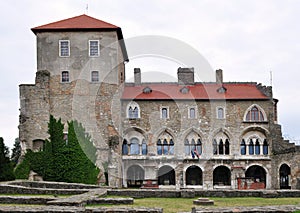 Castle in Tata,Hungary photo