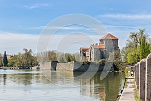 Castle of Tata in Hungary.