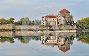 The castle in Tata, Hungary. photo