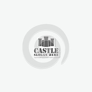 Castle template logo icon sticker