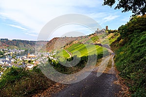 Castle Thurant over river moselle