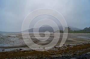 Castle Tioram at low tide