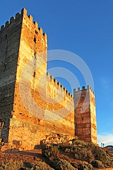 Castle tower in Bailen, Spain