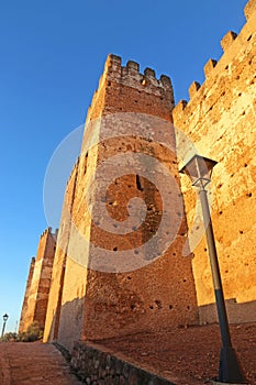 Castle tower in Bailen, Spain photo