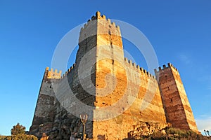 Castle tower in Bailen, Spain photo
