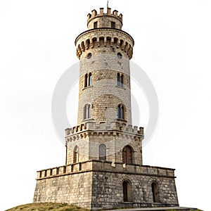 Castle tower isolated photo
