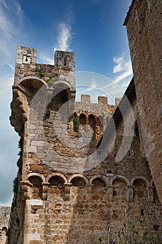 Castle tower Monticello Amiata, Italy