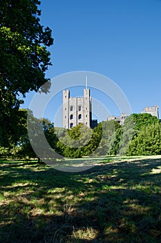 Castle tower and shadows