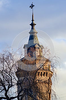 Castle tower spire