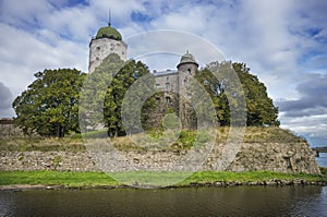 Castle and the Tower of St. Olav. Vyborg. Russia