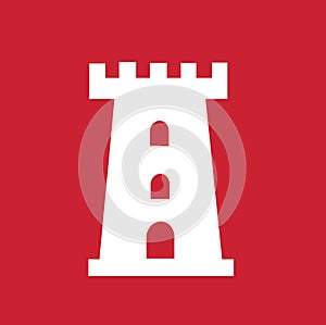 Castle tower vector illustration