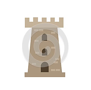 Castle tower vector illustration