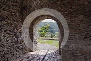 Castle tower, Wehrturm Elsterberg, Burg Ruine