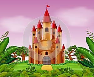 Castle towers in the jungle