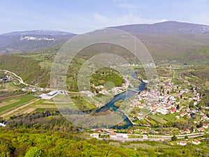 Castle in the town of Hrvatska Kostajnica. photo