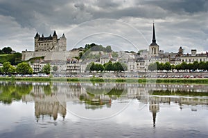The castle and town of Saumur.
