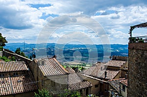 Castle town in Tuscany region in Italy