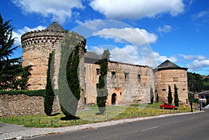 Castle in town Villafranca del Bierzo