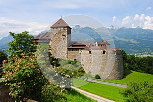 The castle in Vaduz, Liechtenstein.