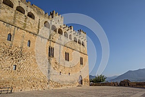 Castle of Valderrobres and surrounding landscape of Aragon photo