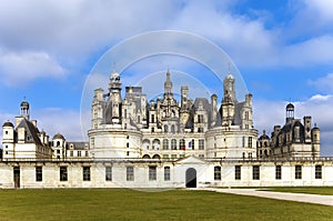 Castle of a valley of the river Loire. France.