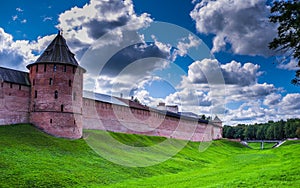 Castle in Veliky Novgorod. Saint Petersburg. Russia