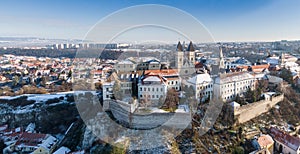 Castle in Veszprem in winter