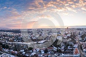 Castle in Veszprem in winter