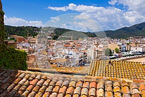 Castle view in Tossa de Mar, Costa Brava, Spain