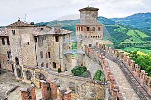 Castle of Vigoleno. Emilia-Romagna. Italy. photo