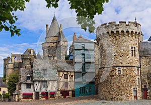 Castle of Vitre in Brittany - France