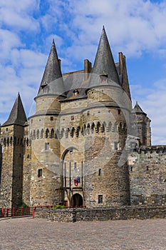 Castle of Vitre in Brittany - France