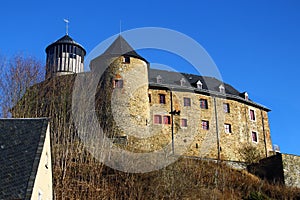 Castle Voigtsberg in Oelsnitz, Vogtland region of Saxony, Germany