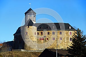 Castle Voigtsberg in Oelsnitz, Vogtland region of Saxony, Germany