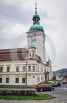Castle in Vsetin in Czech Republic